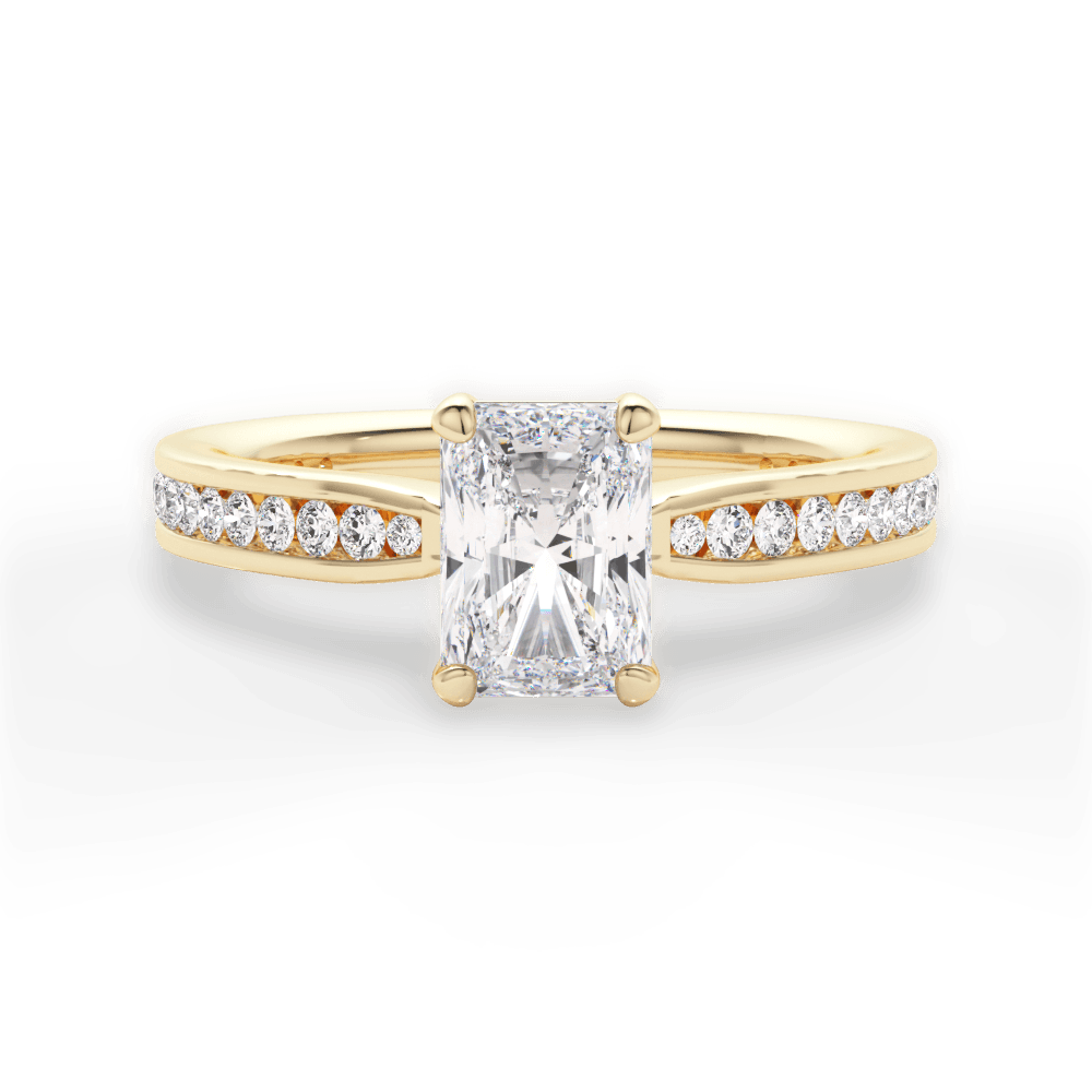 14kt Yellow Gold/18kt Yellow Gold/radiant/top