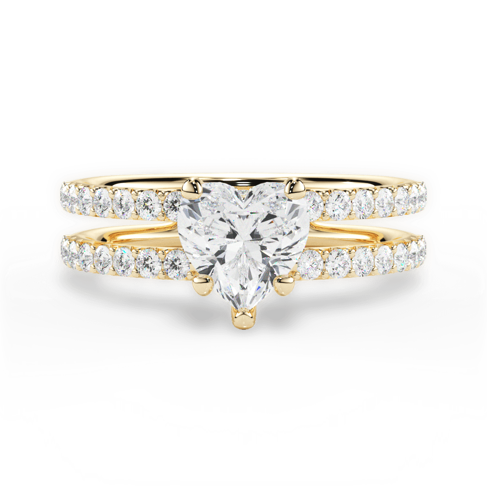 14kt Yellow Gold/18kt Yellow Gold/heart/top
