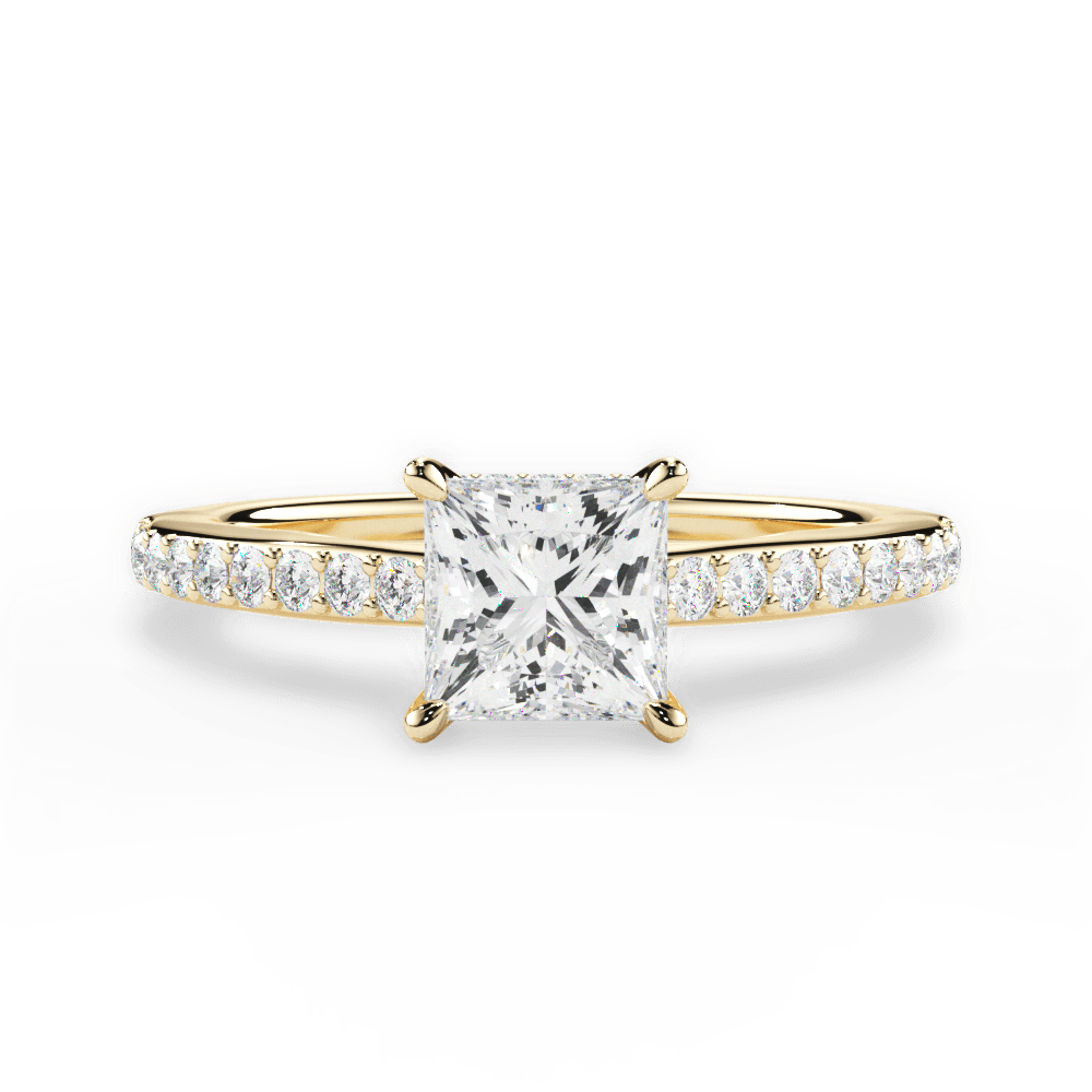 14kt Yellow Gold/18kt Yellow Gold/princess/top