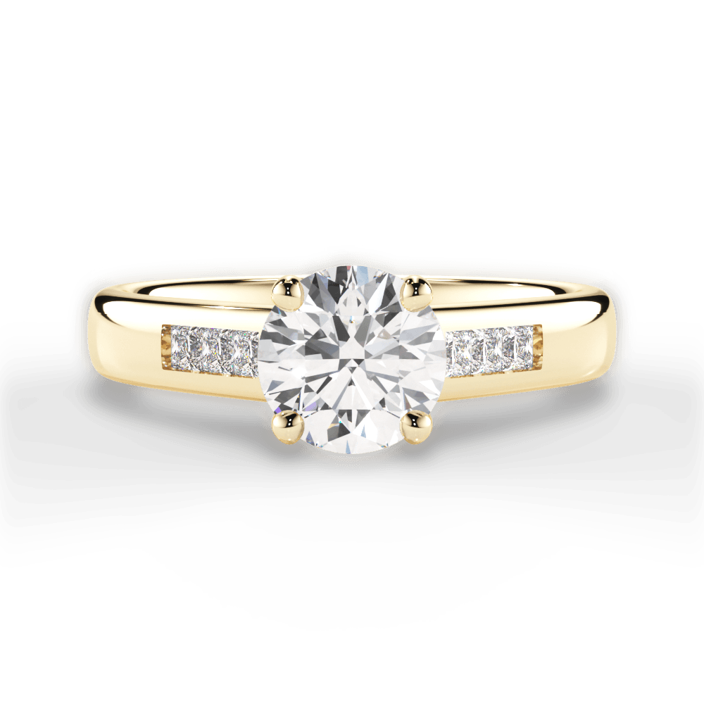 14kt Yellow Gold/18kt Yellow Gold/round/top
