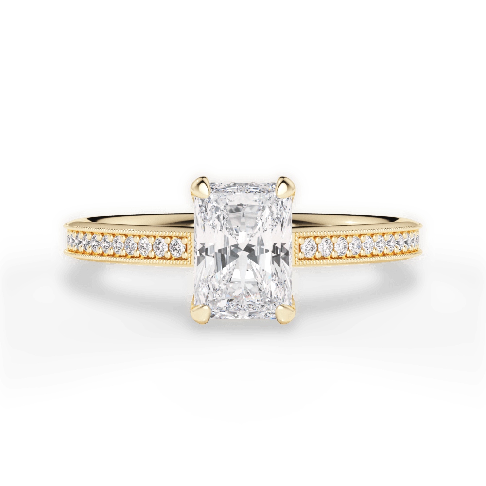 14kt Yellow Gold/18kt Yellow Gold/radiant/top