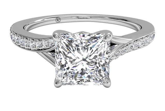 princess cut vintage engagement ring