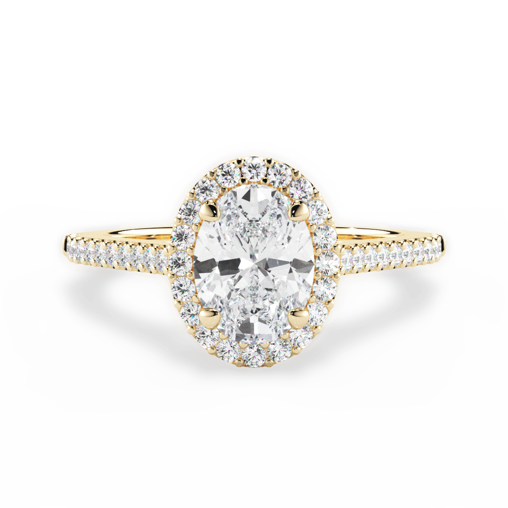 14kt Yellow Gold/18kt Yellow Gold/oval/top