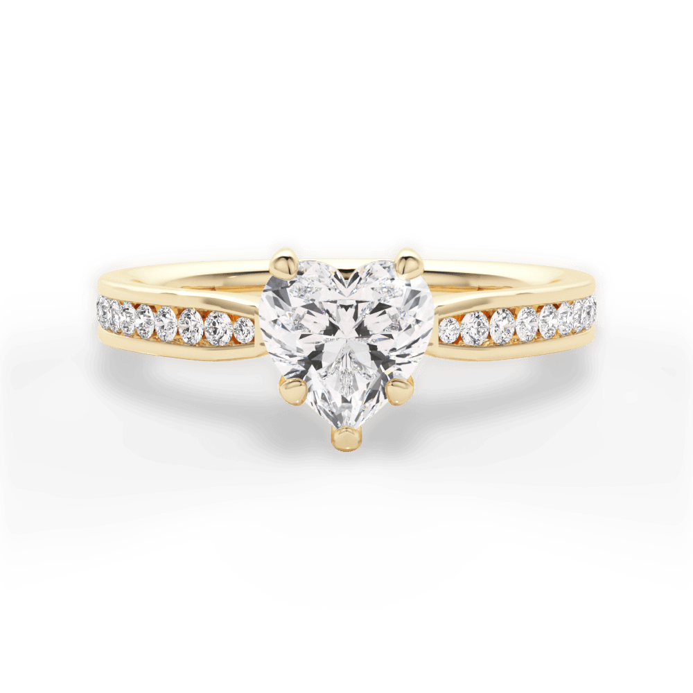 14kt Yellow Gold/18kt Yellow Gold/heart/top