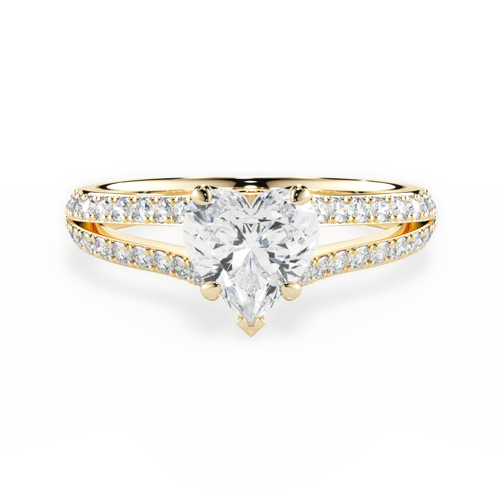 14kt Yellow Gold/18kt Yellow Gold/heart/top