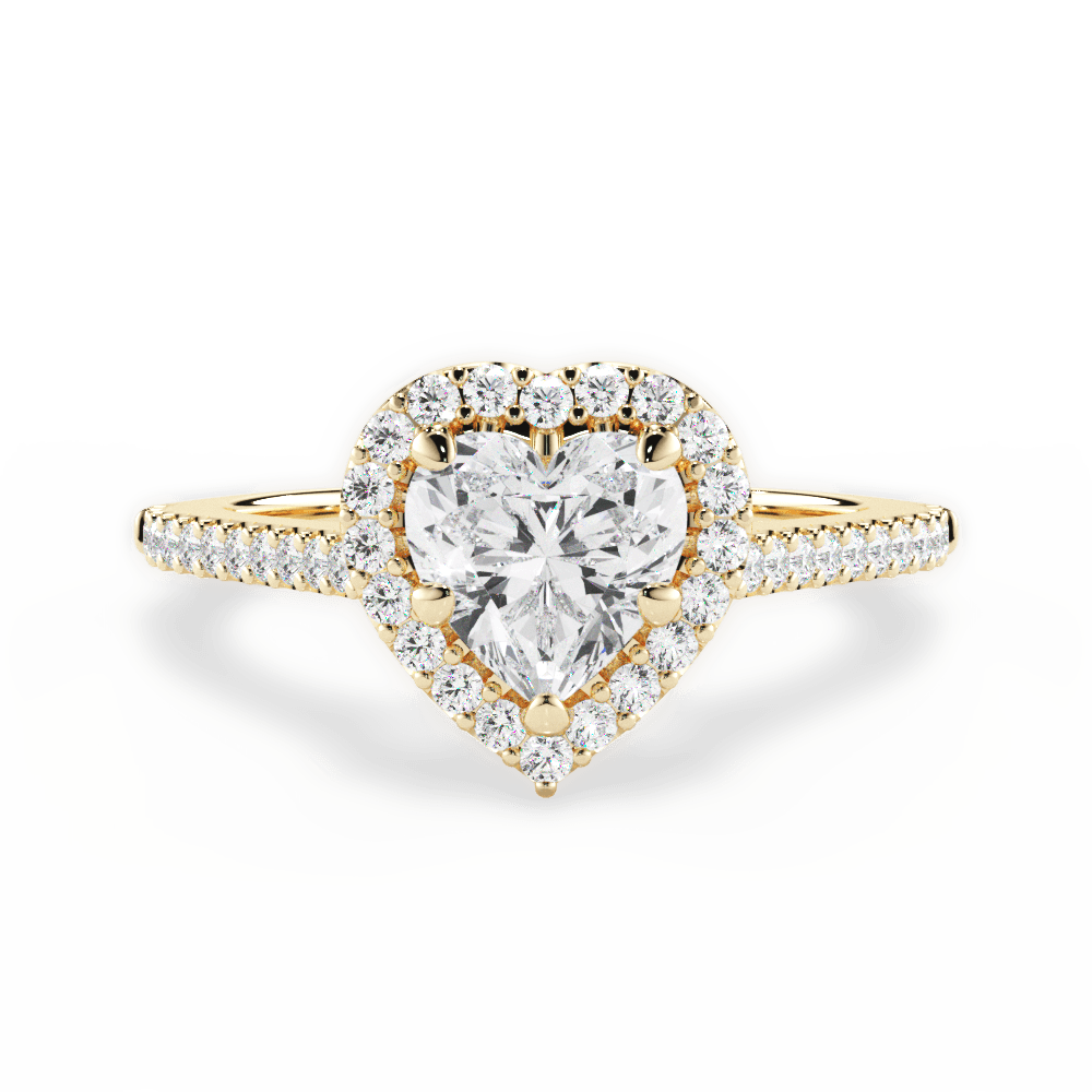 14kt Yellow Gold/18kt Yellow Gold/heart/top