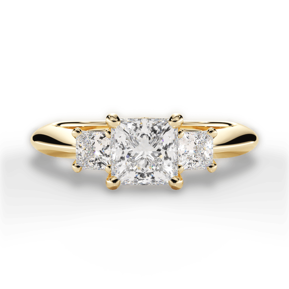 14kt Yellow Gold/18kt Yellow Gold/princess/top