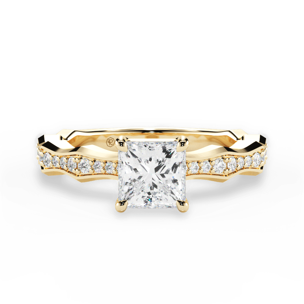 14kt Yellow Gold/18kt Yellow Gold/princess/top