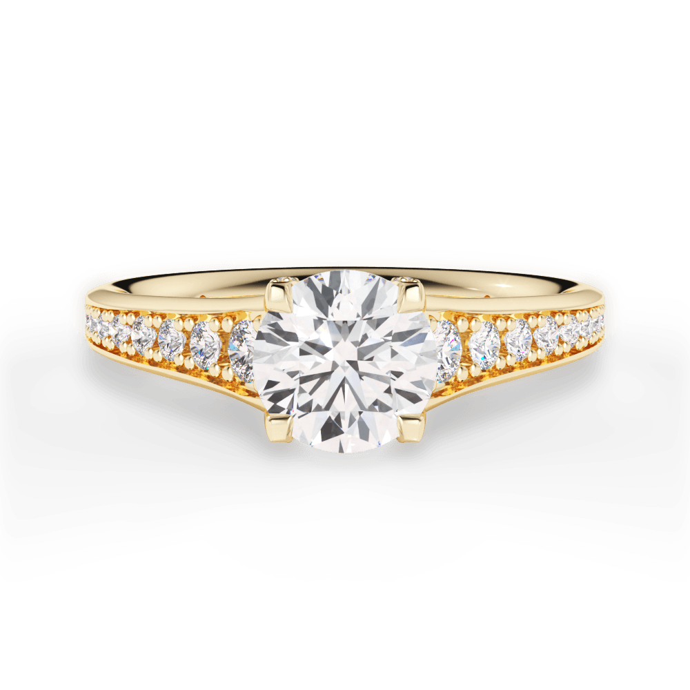 14kt Yellow Gold/18kt Yellow Gold/round/top