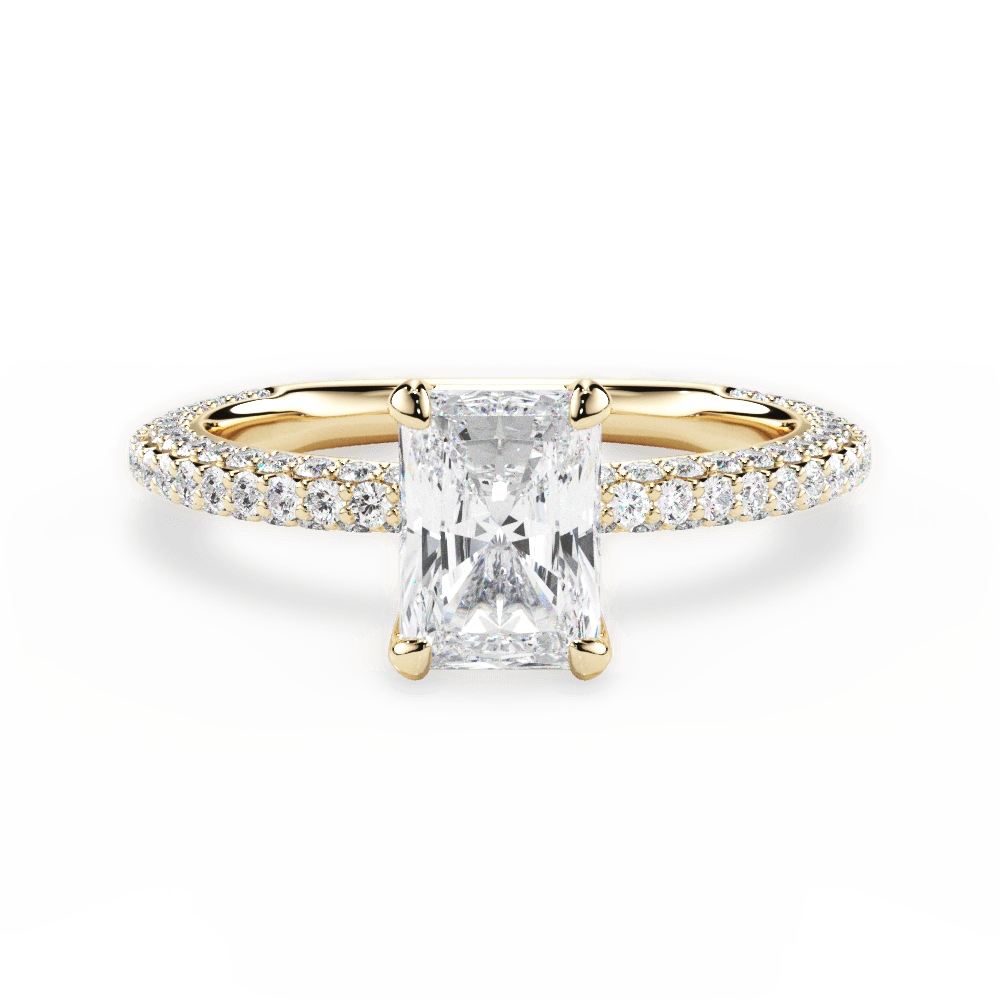 14kt Yellow Gold/18kt Yellow Gold/radiant/top