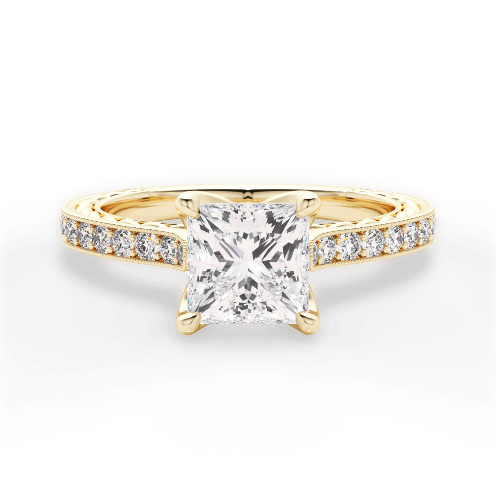 14kt Yellow Gold/18kt Yellow Gold/princess/top