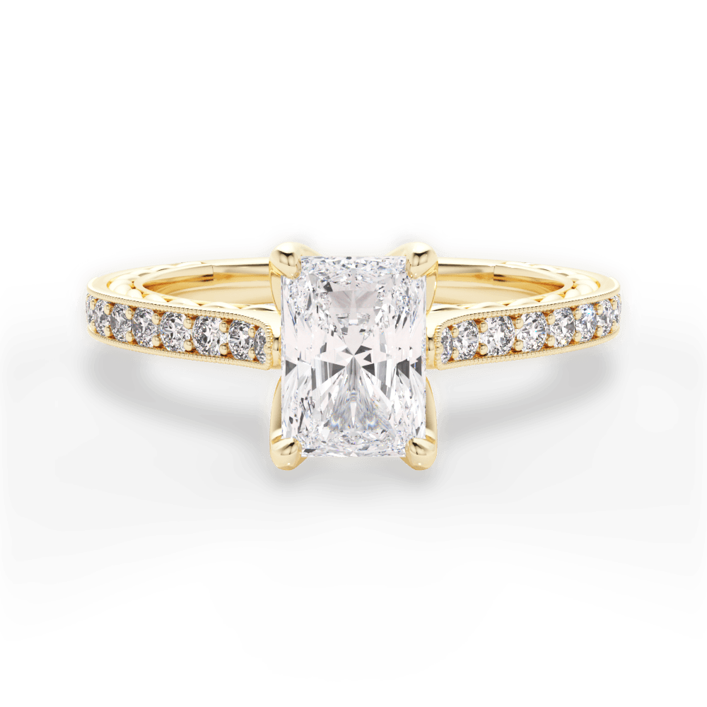 14kt Yellow Gold/18kt Yellow Gold/radiant/top