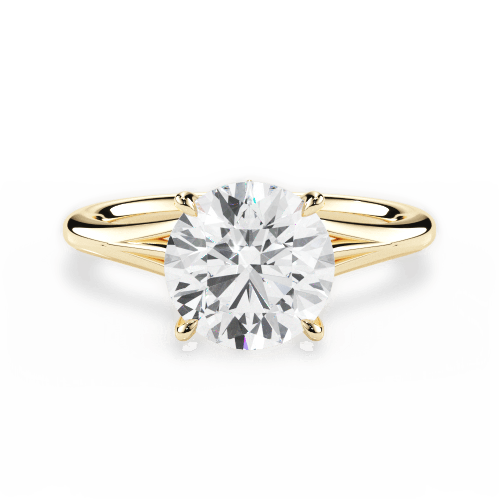 14kt Yellow Gold/18kt Yellow Gold/round/top