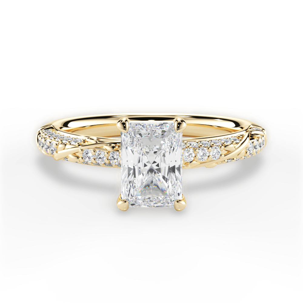 14kt Yellow Gold/18kt Yellow Gold/radiant/top