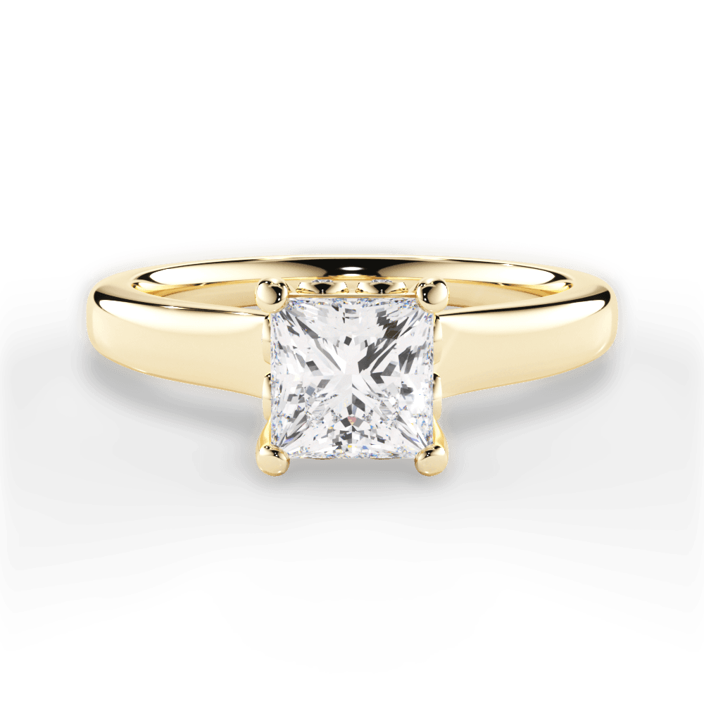 14kt Yellow Gold/18kt Yellow Gold/princess/top
