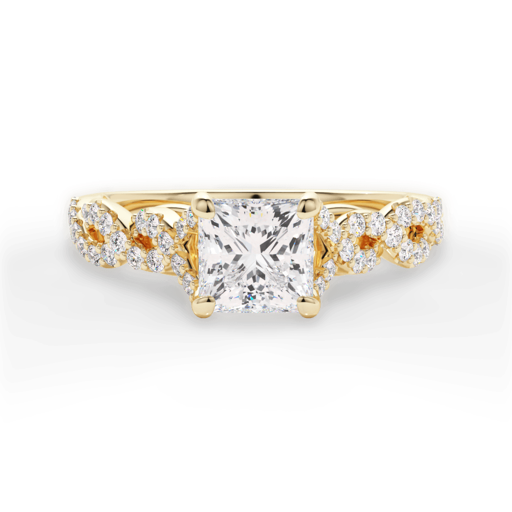 14kt Yellow Gold/18kt Yellow Gold/princess/top