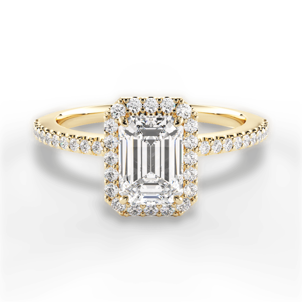 14kt Yellow Gold/18kt Yellow Gold/emerald/top