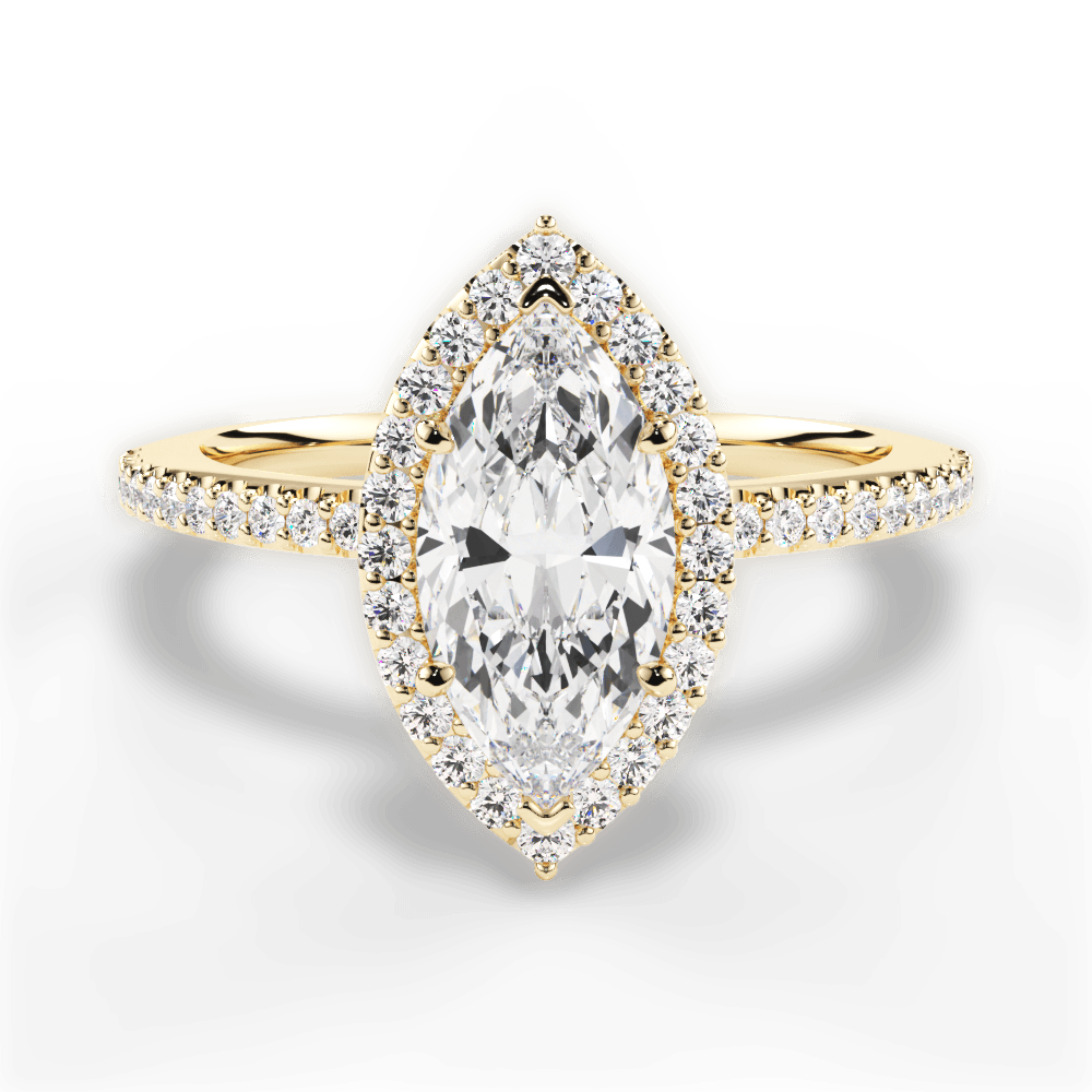 14kt Yellow Gold/18kt Yellow Gold/marquise/top