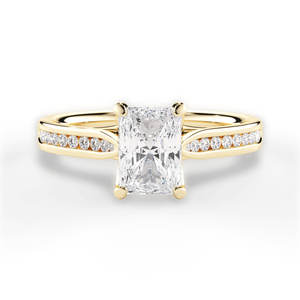14kt Yellow Gold/18kt Yellow Gold/radiant/top