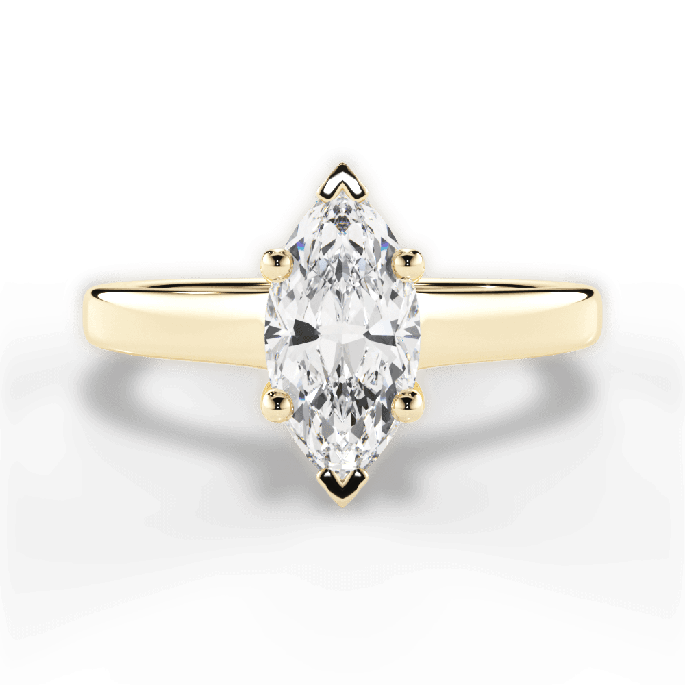 14kt Yellow Gold/18kt Yellow Gold/marquise/top