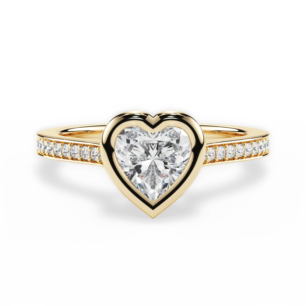 14kt Yellow Gold/18kt Yellow Gold/heart/top