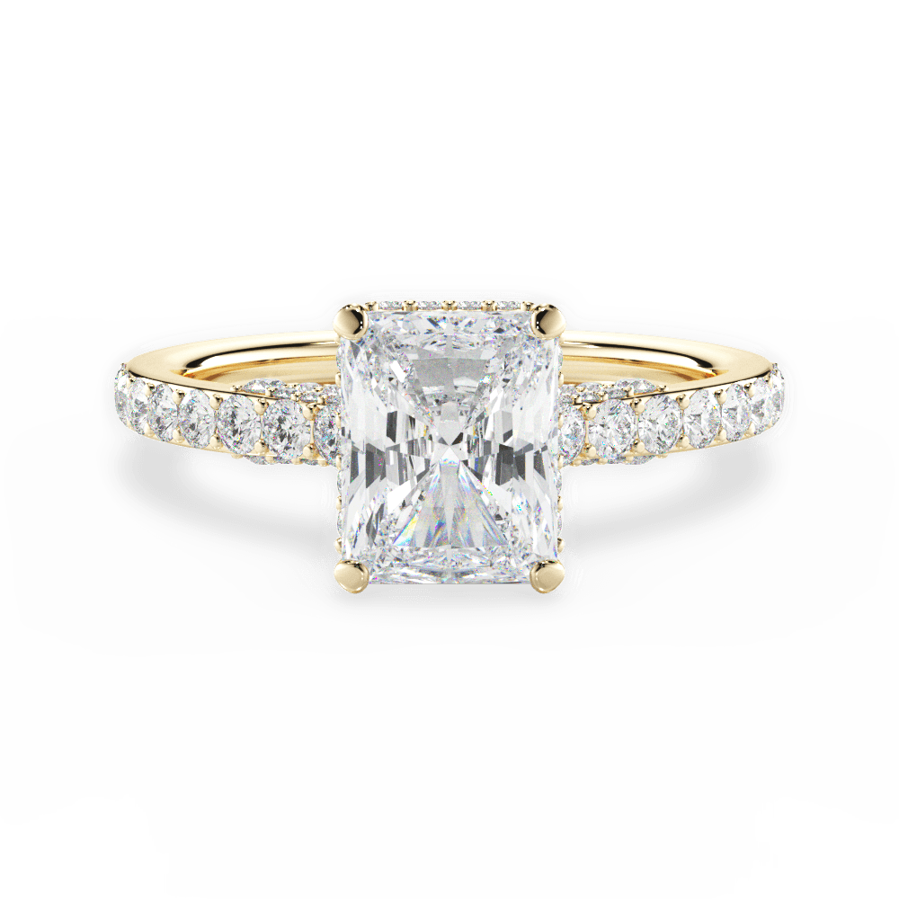 14kt Yellow Gold/18kt Yellow Gold/radiant/top