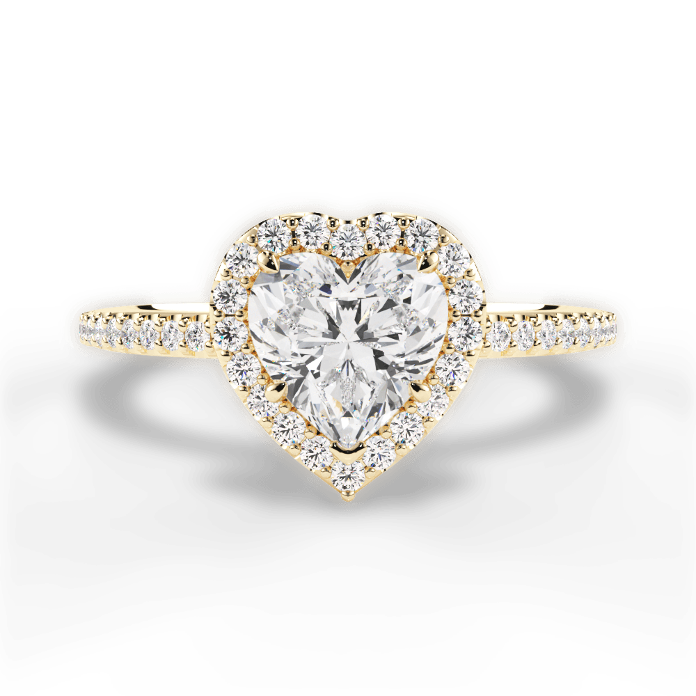 14kt Yellow Gold/18kt Yellow Gold/heart/top