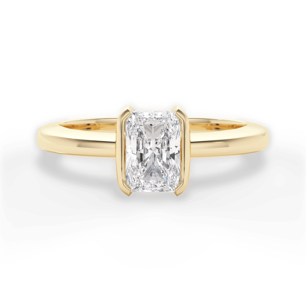 14kt Yellow Gold/18kt Yellow Gold/radiant/top