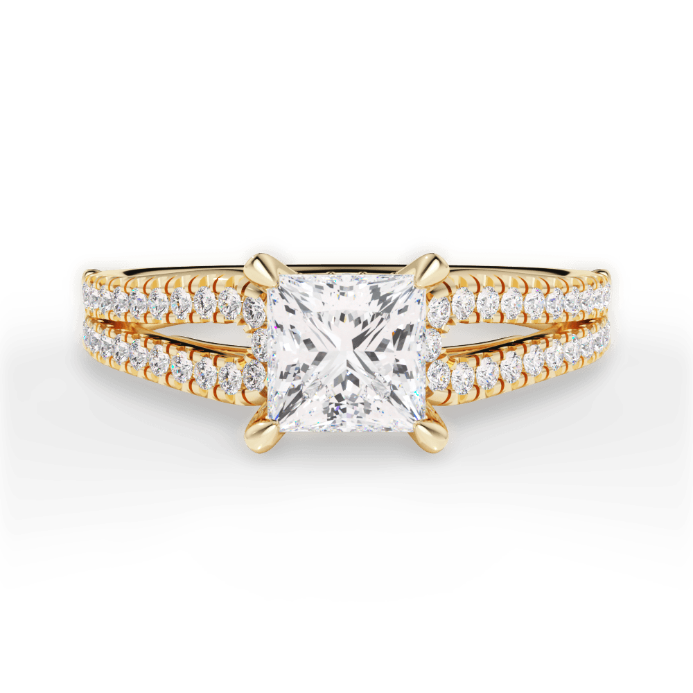 14kt Yellow Gold/18kt Yellow Gold/princess/top