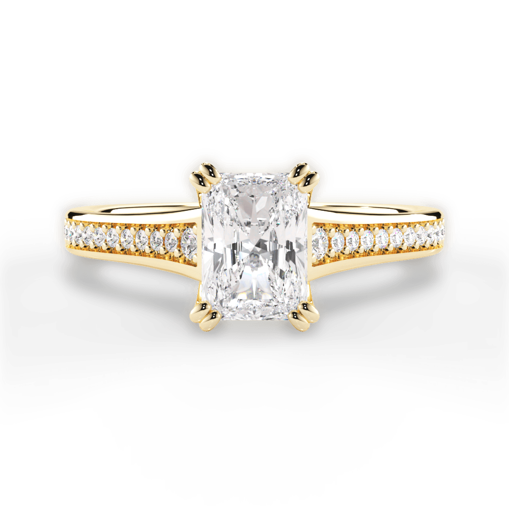 14kt Yellow Gold/18kt Yellow Gold/radiant/top