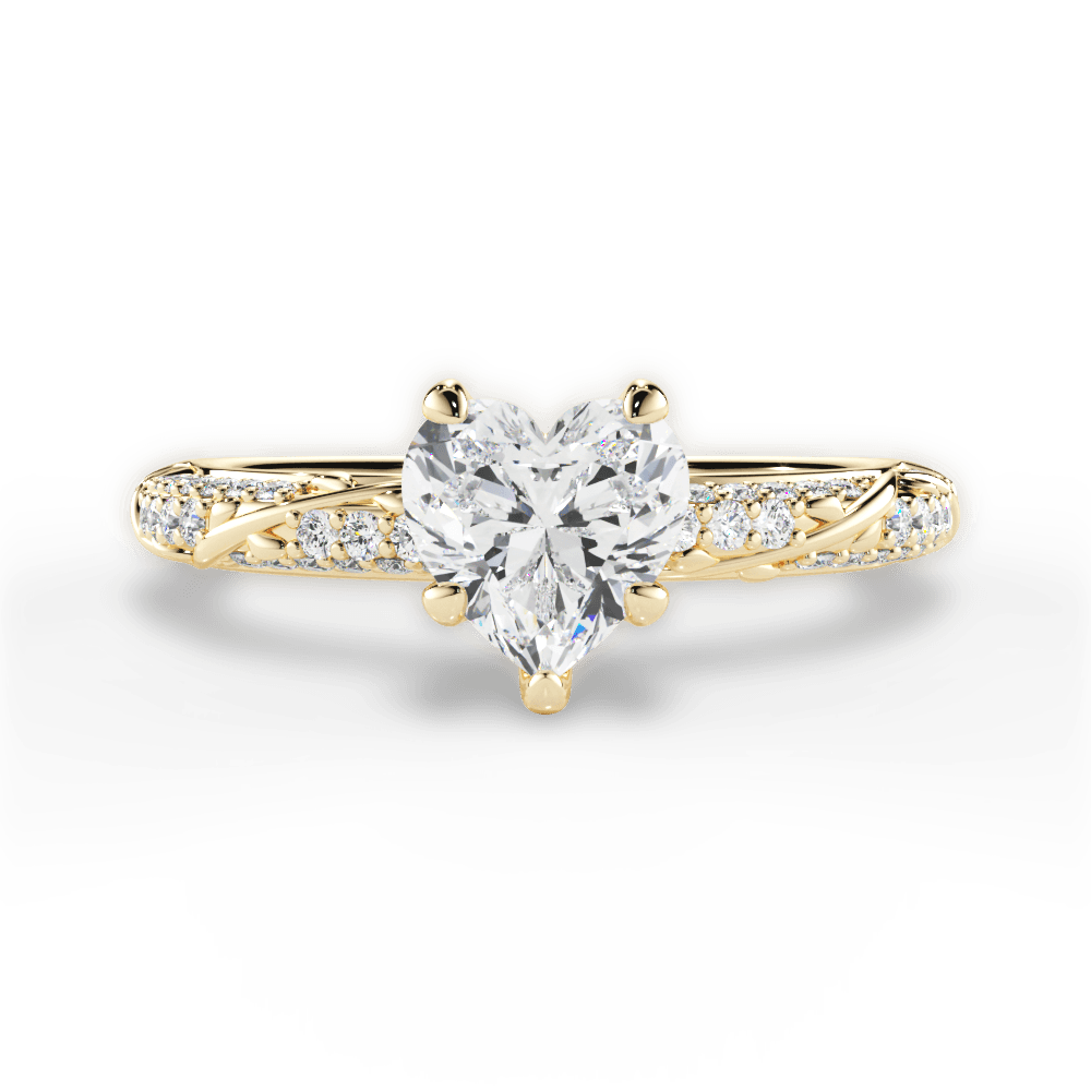 14kt Yellow Gold/18kt Yellow Gold/heart/top