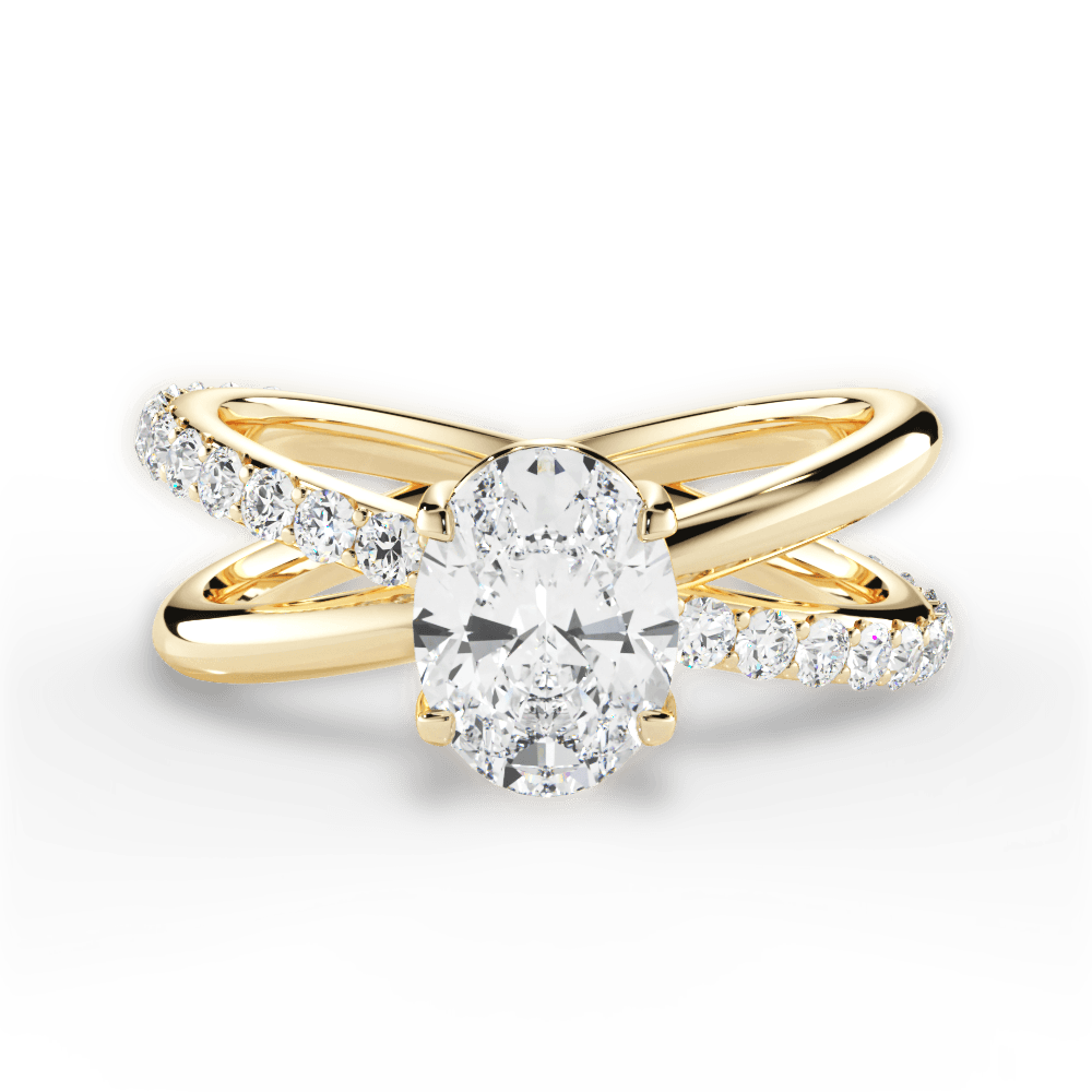14kt Yellow Gold/18kt Yellow Gold/oval/top