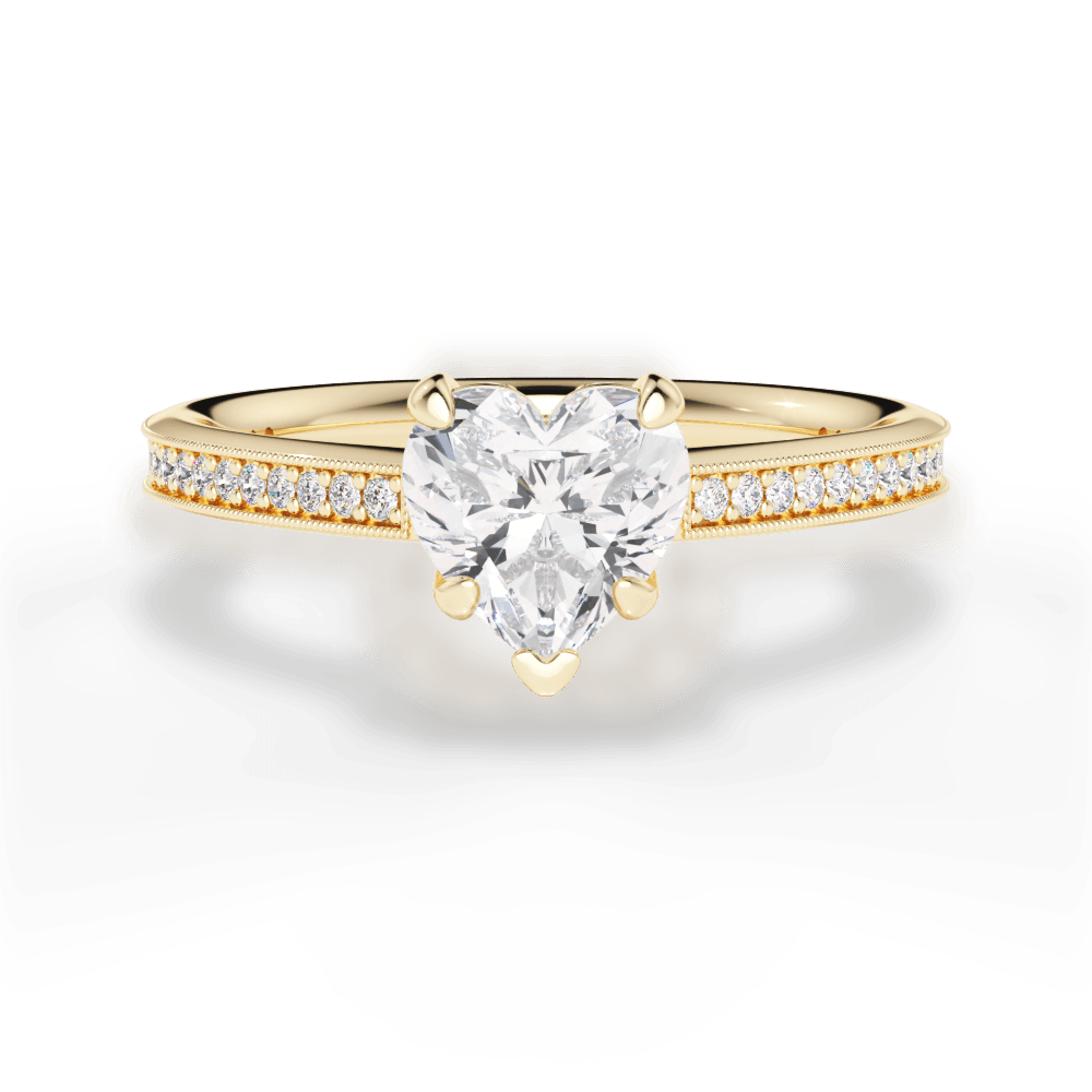 14kt Yellow Gold/18kt Yellow Gold/heart/top