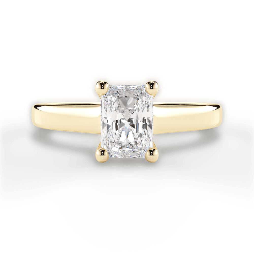 14kt Yellow Gold/18kt Yellow Gold/radiant/top