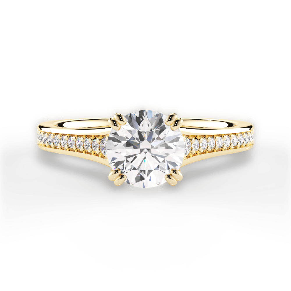 14kt Yellow Gold/18kt Yellow Gold/round/top