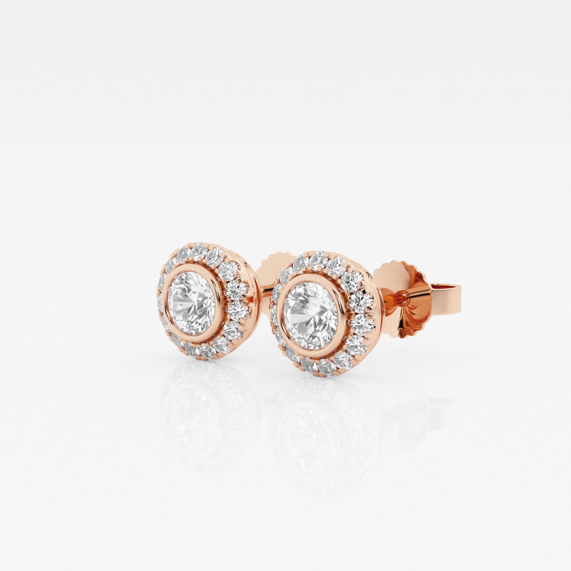 14kt Rose Gold/18kt Rose Gold/round/side