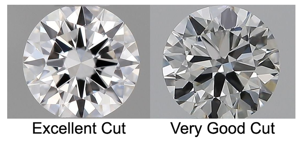 excellent vs very good cut diamond