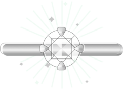 white gold engagement ring illustration