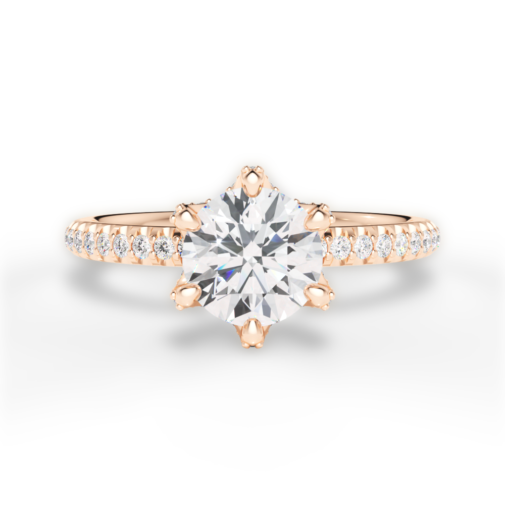 18kt rose gold/top
