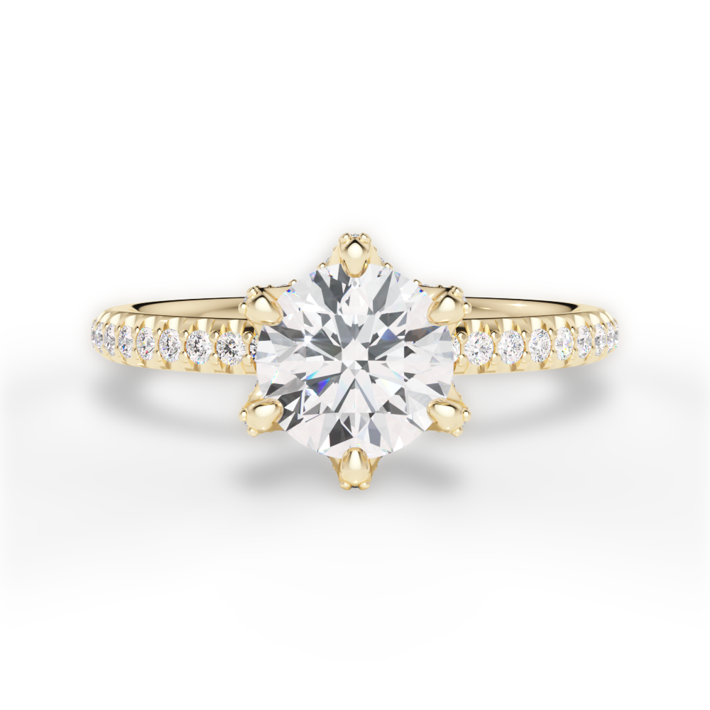 18kt yellow gold/top