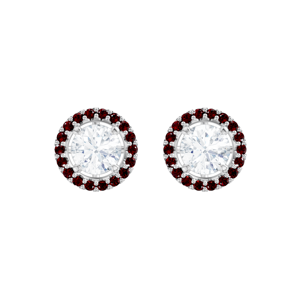 14kt white gold/18kt white gold/platinum/Fits 1.00 CTW Round Four-Prong Studs/Fits 1.50 CTW Round Four-Prong Studs/Fits 2.00 CTW Round Four-Prong Studs/Fits 3.00 CTW Round Four-Prong Studs/Fits 4.00 CTW Round Four-Prong Studs/hover