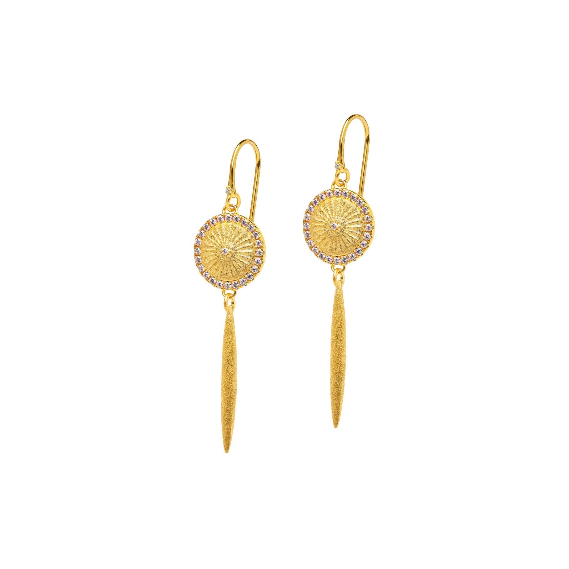 Gold Plated Sterling Silver/front