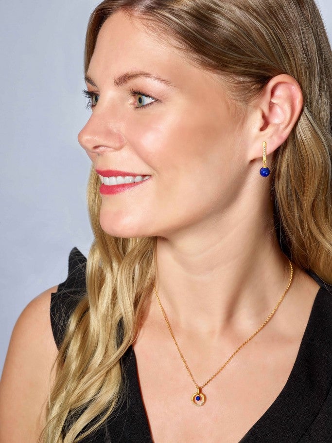 Gold Plated Sterling Silver/on model