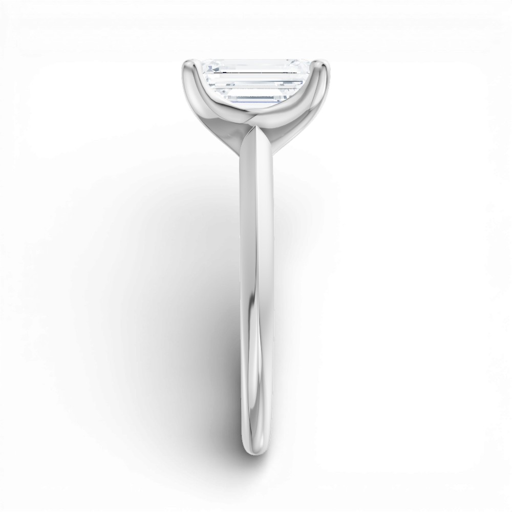 14kt white gold/18kt white gold/platinum/emerald/side