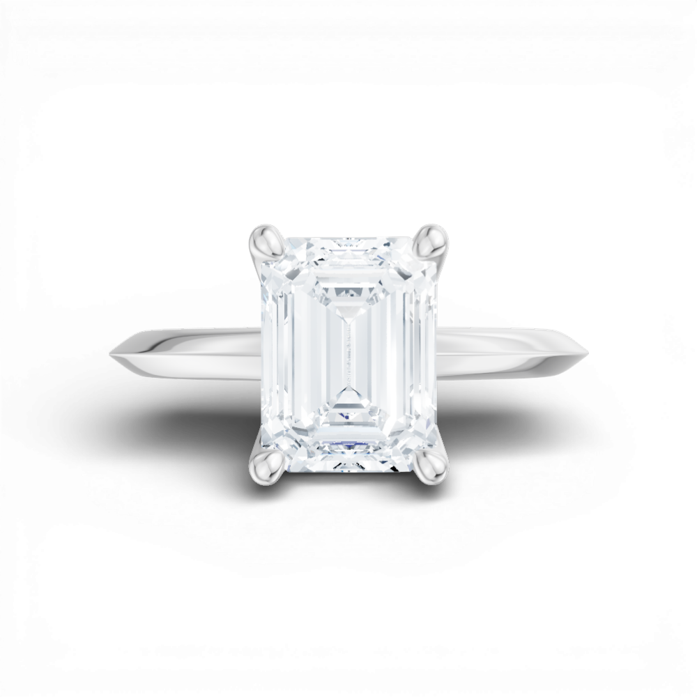 14kt white gold/18kt white gold/platinum/emerald/model