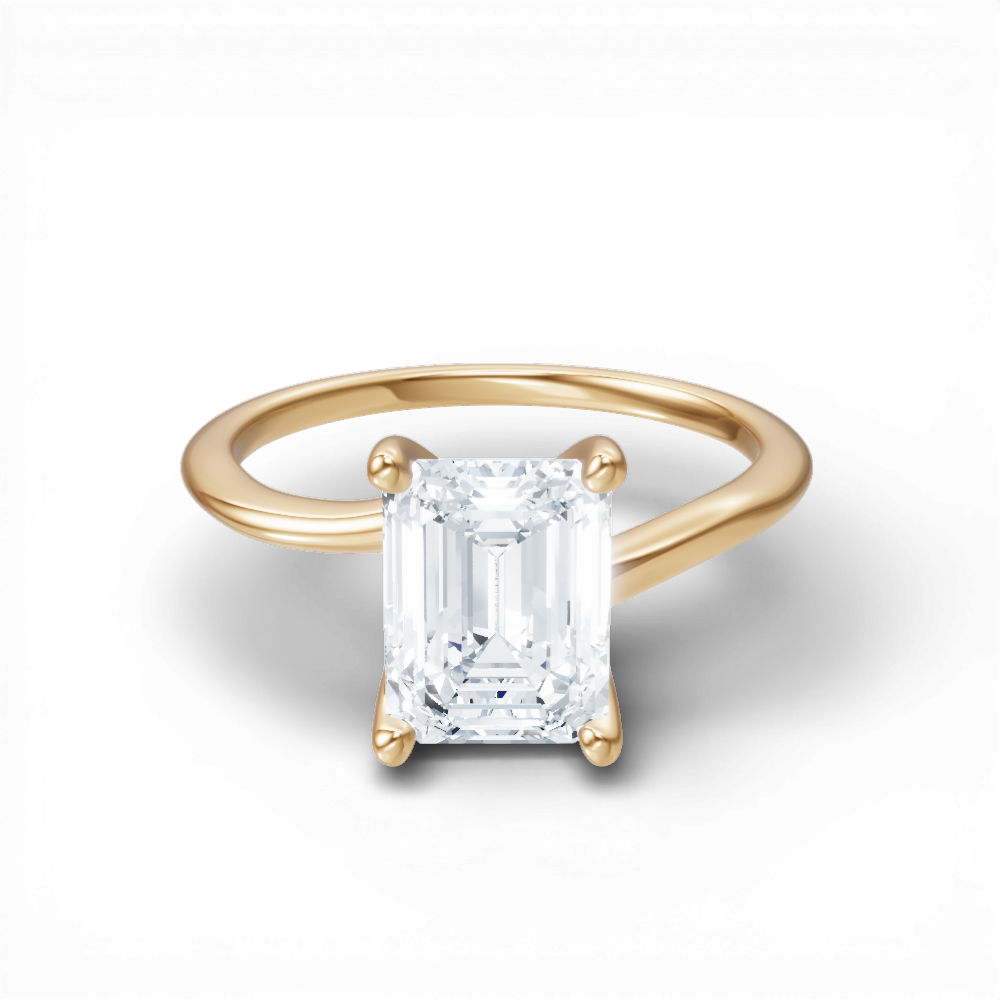 14kt yellow gold/18kt yellow gold/emerald/top