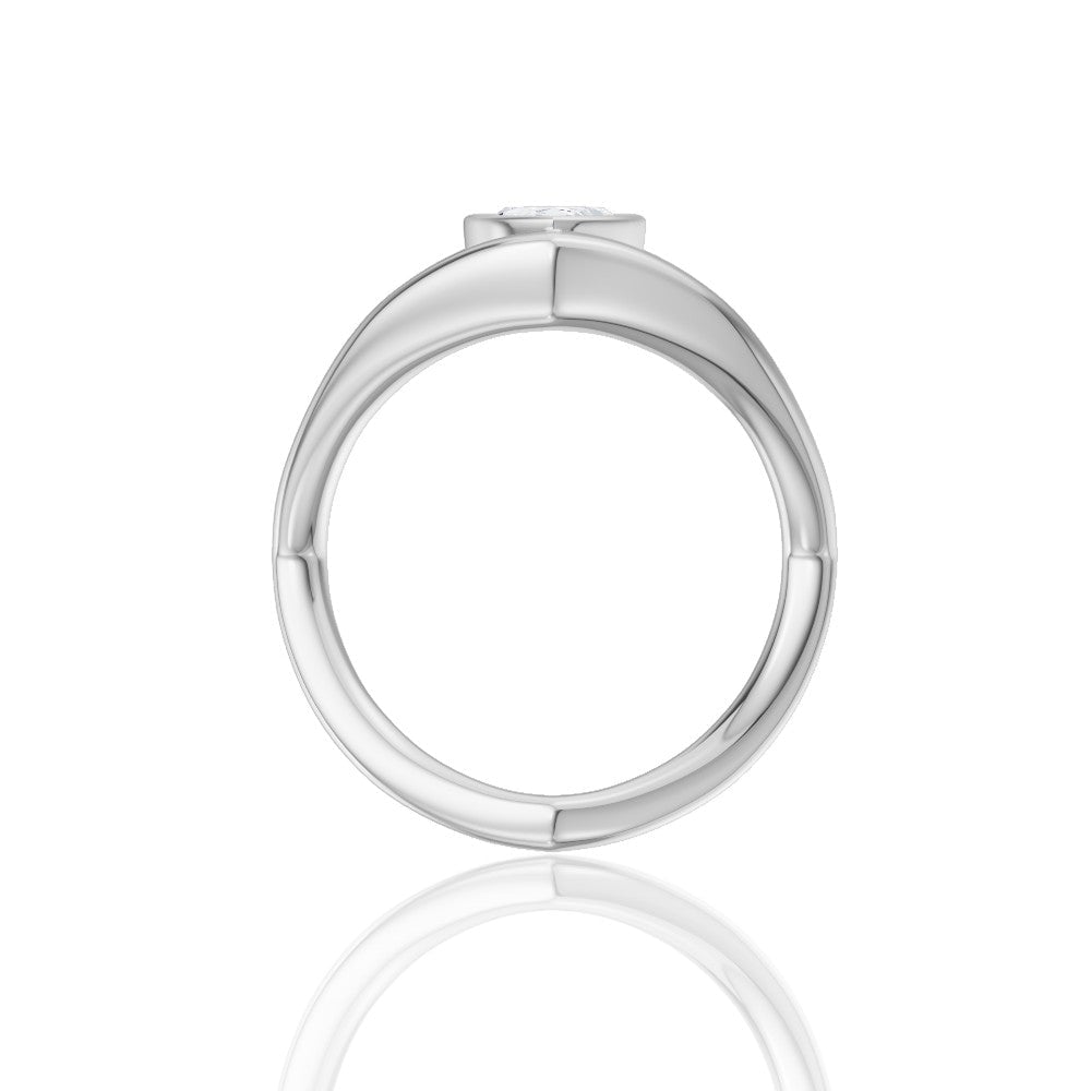 14kt white gold/18kt white gold/platinum/marquise/side