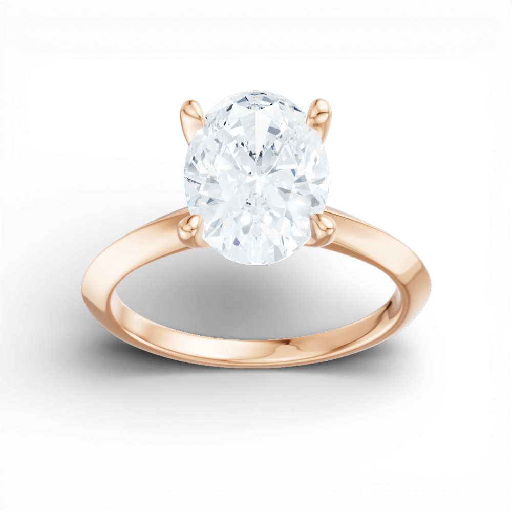 18kt rose gold/oval/measurements