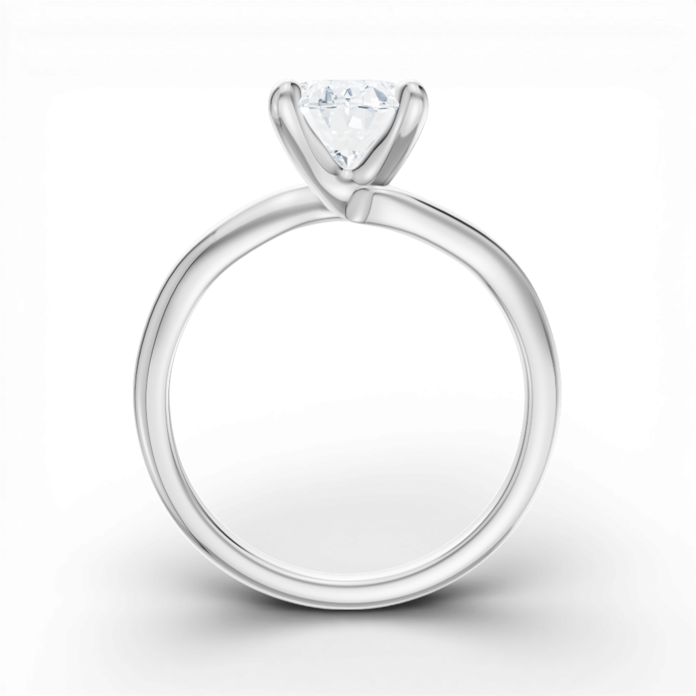 14kt white gold/18kt white gold/platinum/oval/front