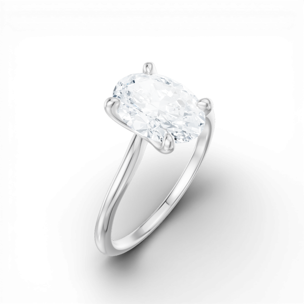 14kt white gold/18kt white gold/platinum/oval/perspective